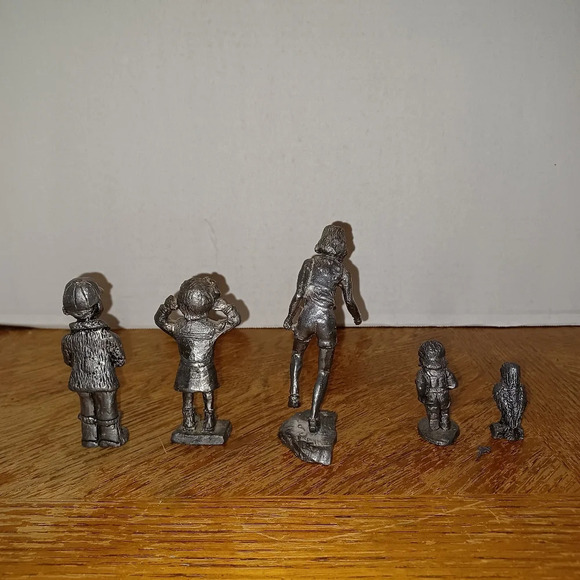Lot Of 5 Vintage Pewter Figurines. In good condition see pictures for reference - Picture 3 of 9